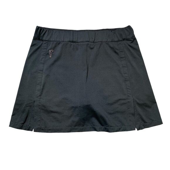 Golfino Skort Womens 4 Black Pull On Pockets Shorts Lined Performance Golf Mini - Picture 1 of 12